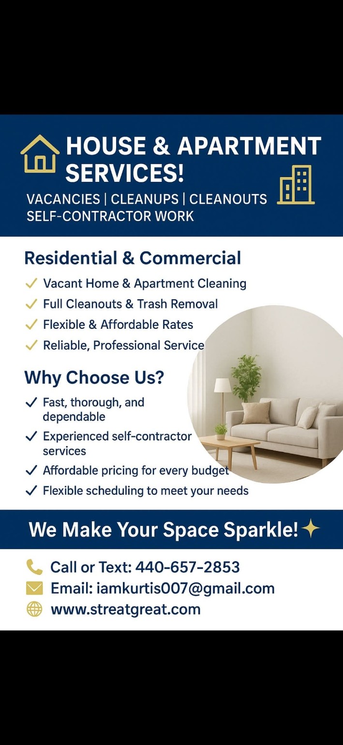 Move-In / Move-Out Cleaning by Straight Great
