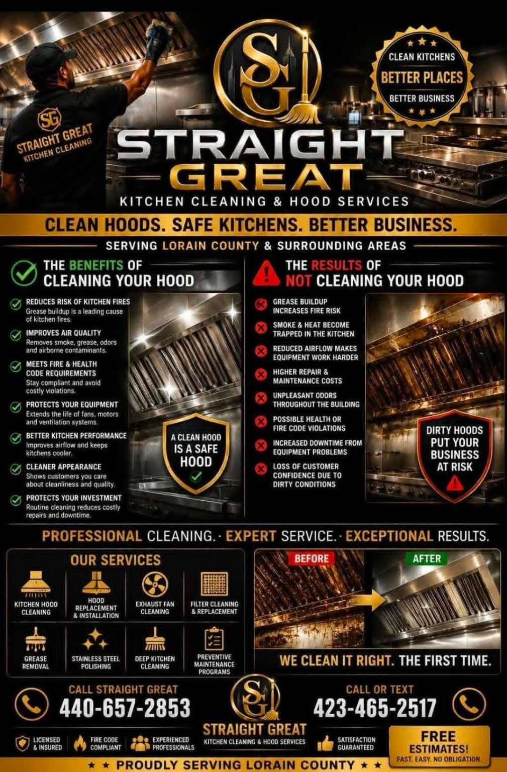 Straight Great cleaning and property service image