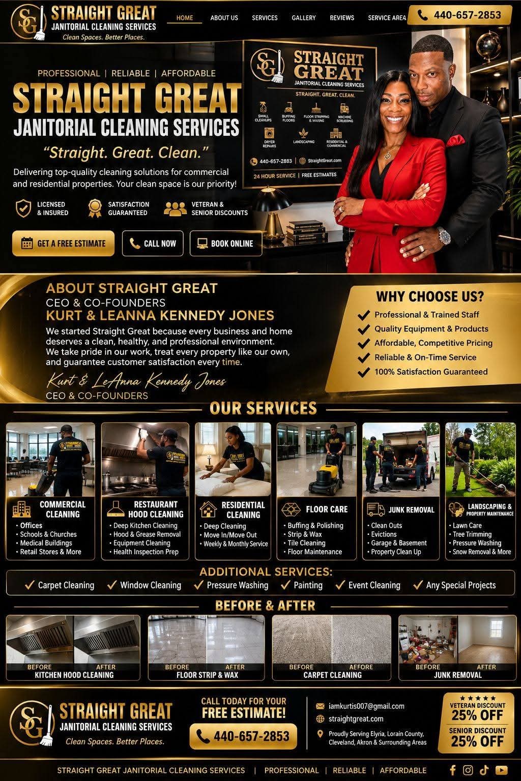 Straight Great cleaning and property service image